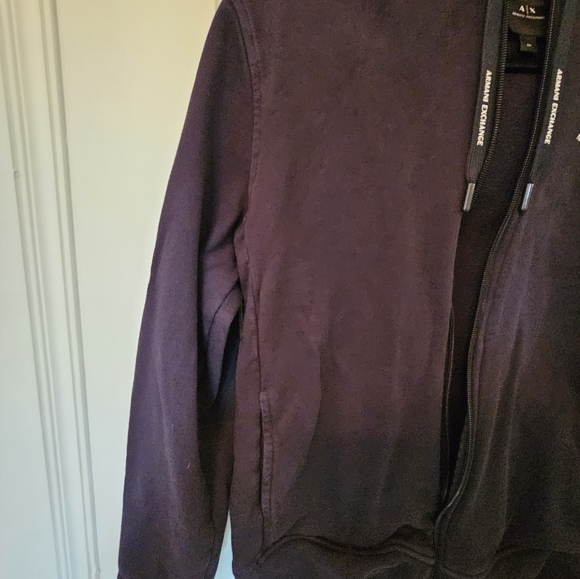 Used Medium Men's Back Armani Exchange Zip-Up Hoodie - Picture 6 of 15